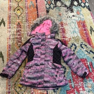 Free Country Girls Snow Flurry Boarder Jacket Pink Swizzle